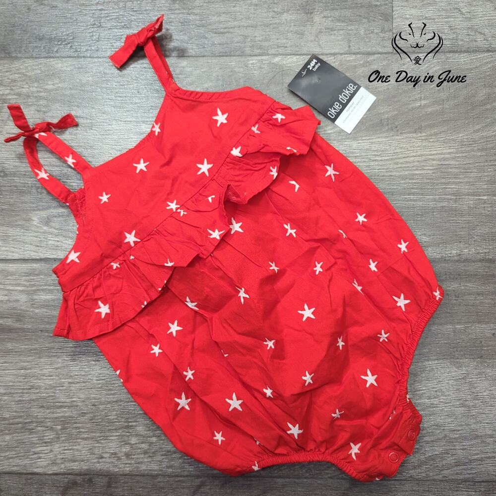 Okie Dokie Sleeveless Romper Size 24M